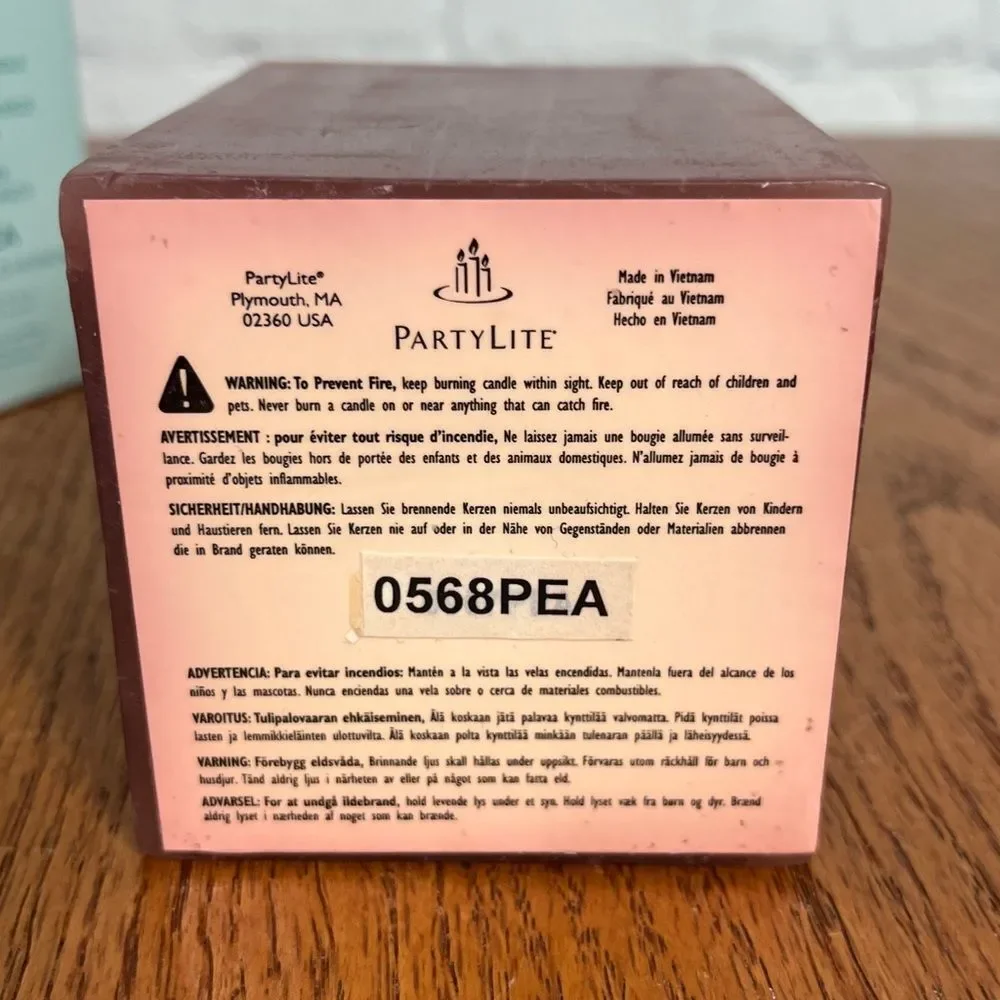 PartyLite Exptic Spice 3x4” Square Pillar New in box - Picture 4 of 5